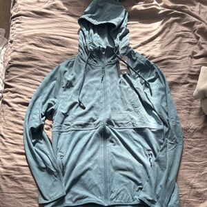 NWT Quicksilver Men's Blue Hooded Jacket with Hoodie